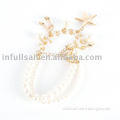 faux pearl bracelet&beaded bracelet